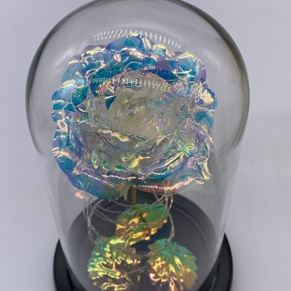 Simulation Rose Lamp with Lampshade Table Night Light Home Decor - Picture 5 of 7